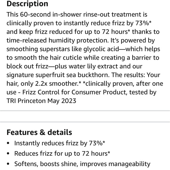 AMIKA FRIZZ FIGHTING TREATMENT SMOOTH OVER IN 6.7 Fl oz NWT - Picture 5 of 6